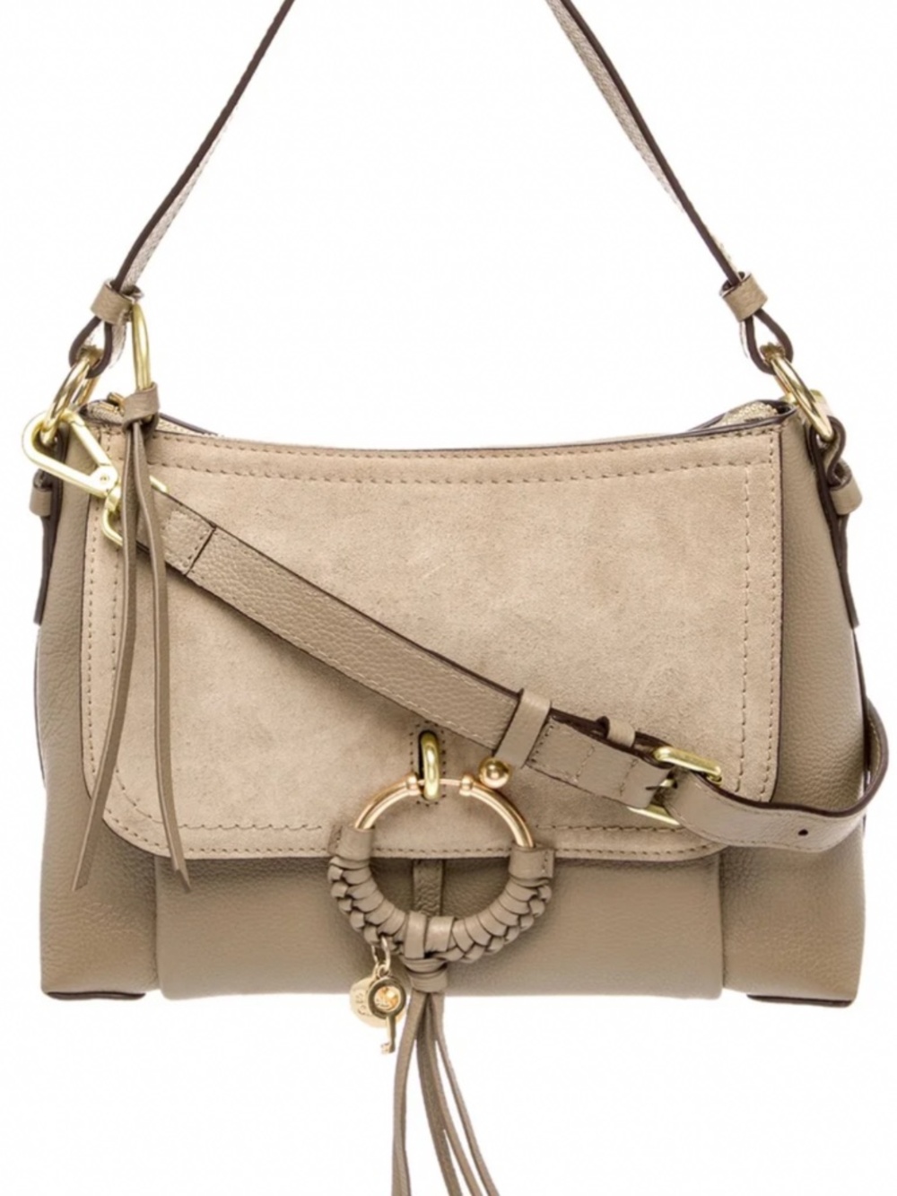 Chloe Leather and Suede Shoulder Bag